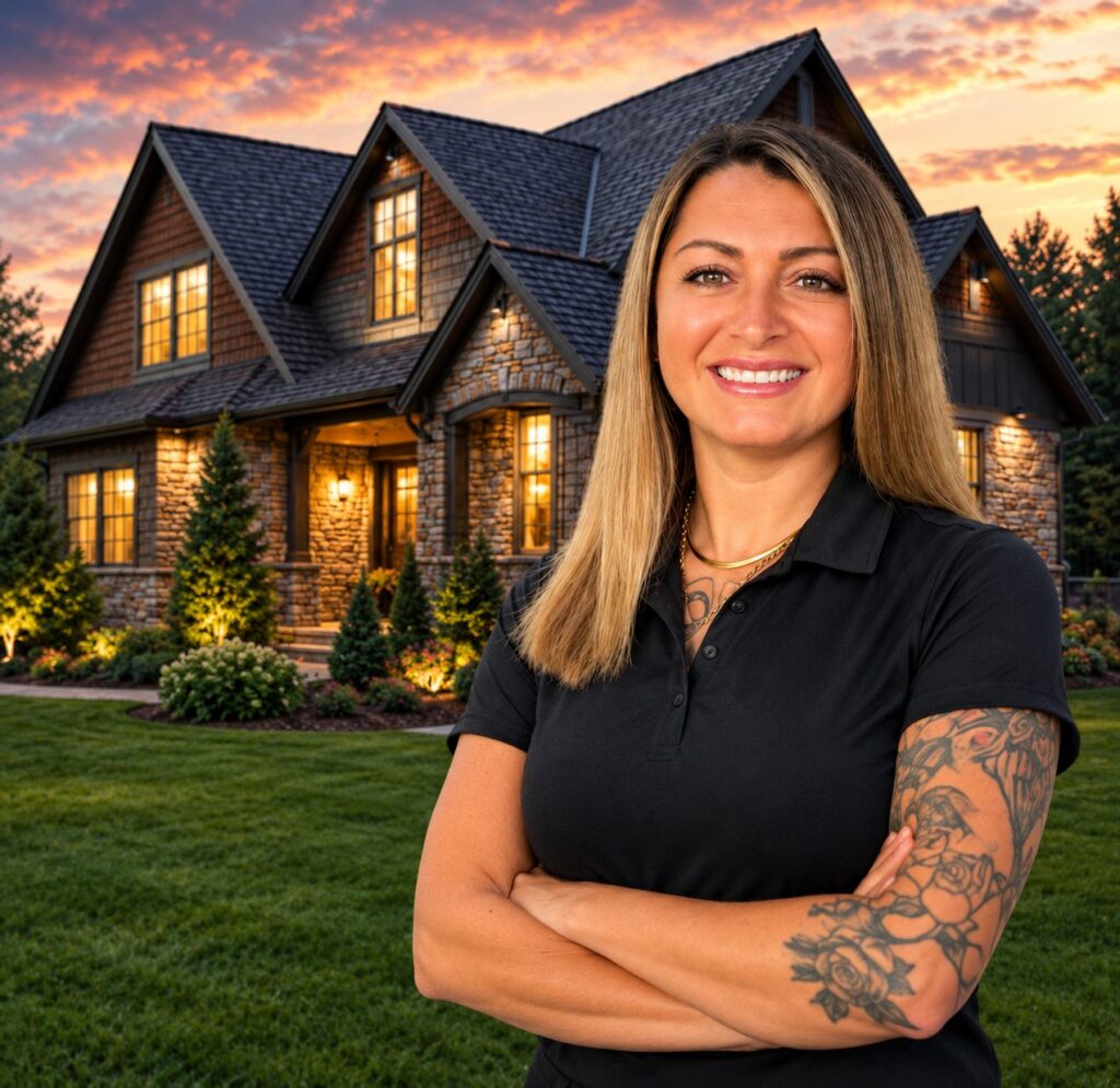 Ashley Cantrell, founder and owner of CMS Roofing & Restoration